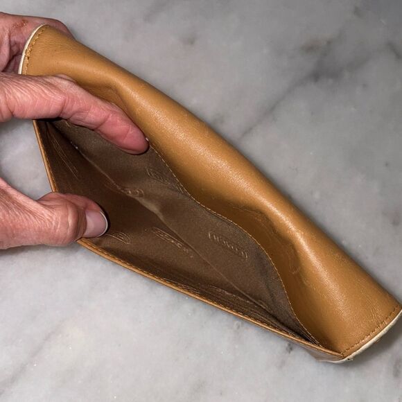 Coach Wallet Leather Vintage Tan Full Sized Bifold Designer Clutch - Picture 11 of 16